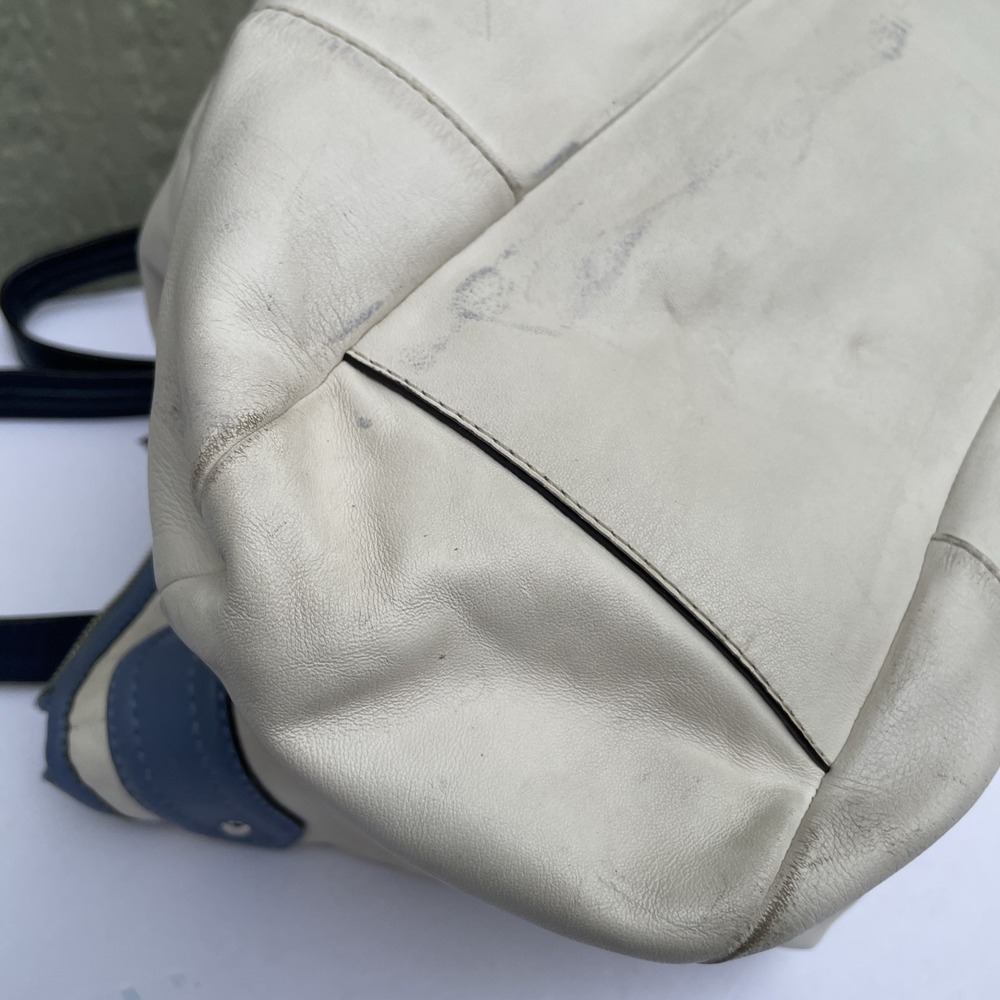 Coach Womens Hangbag Ivy/Blue F23922 Daisy spectator Emma Leather tote bag READ - Picture 15 of 16